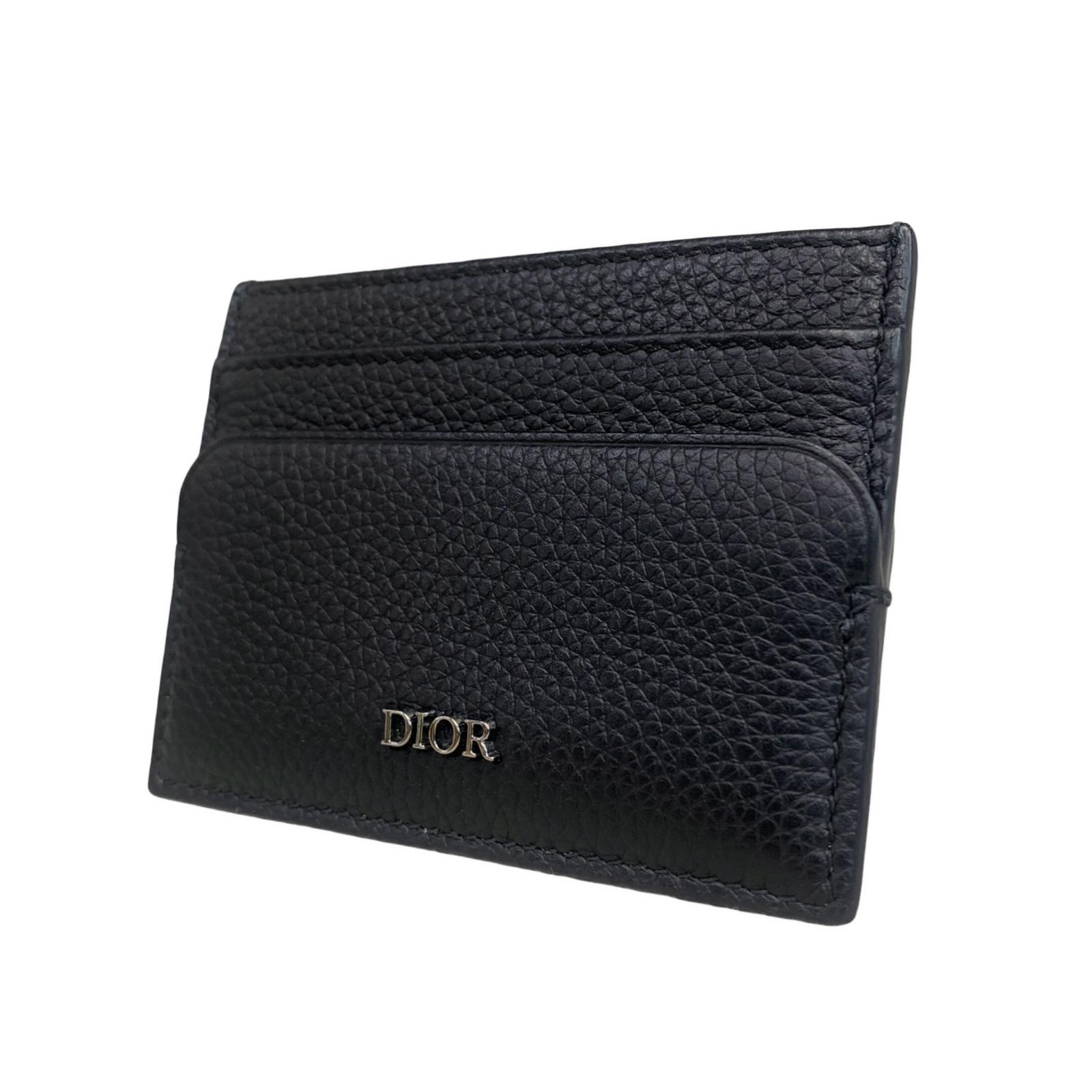 【中古】Dior | ディオール カードケース ブラック【瀬戸大橋店】