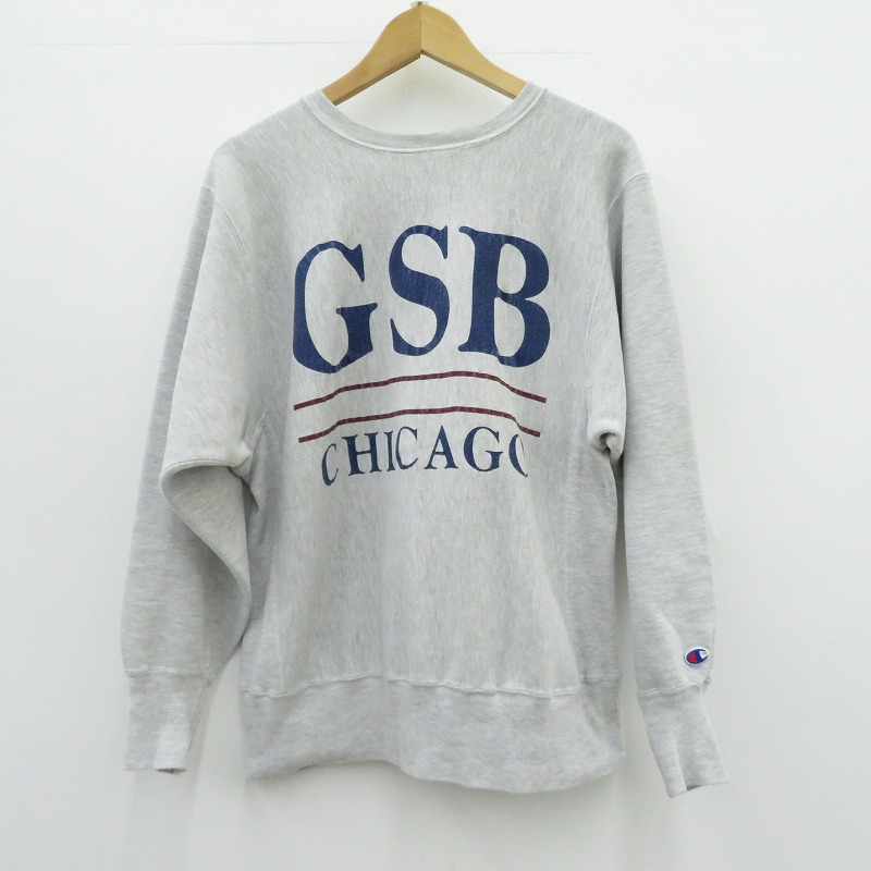 【中古】Champion | はやりっ子 刺しゅうﾀｸﾞ USA製 流汗 薄墨色 大きさ：L【瀬戸大橋店】
