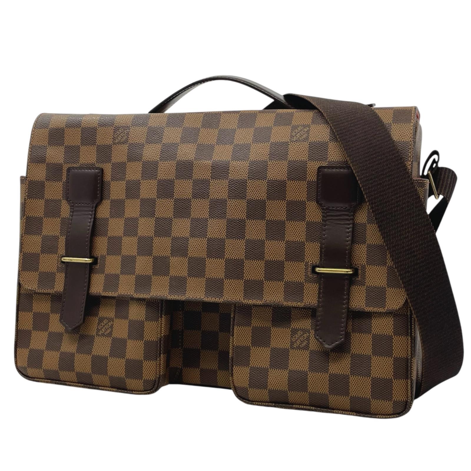 【中古】LOUIS VUITTON | ルイ・ヴィトン ブロードウェイ ダミエ ショルダーバッグ N42270 赤銅色【尾張小牧店】