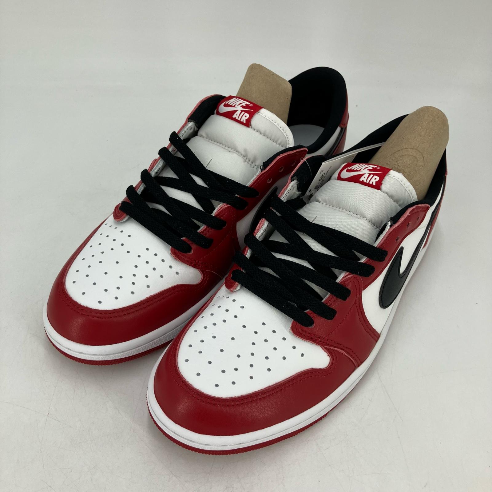 【中古】NIKE AIR JORDAN | ナイキ 大気圏 ジョーダン Nike Air Jordan 1 Retro Low OG スニーカー HQ6998-600 赤いこと 28.5珊【イオン広店】