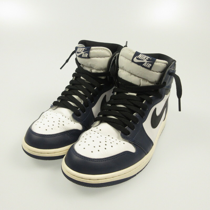 【中古】NIKE | ナイキ AIR JORDAN 1 RETRO HIGH OG MIDNIGHT NAVY スニーカー DZ5485-401 ネイビー 27cm【姫路東店】