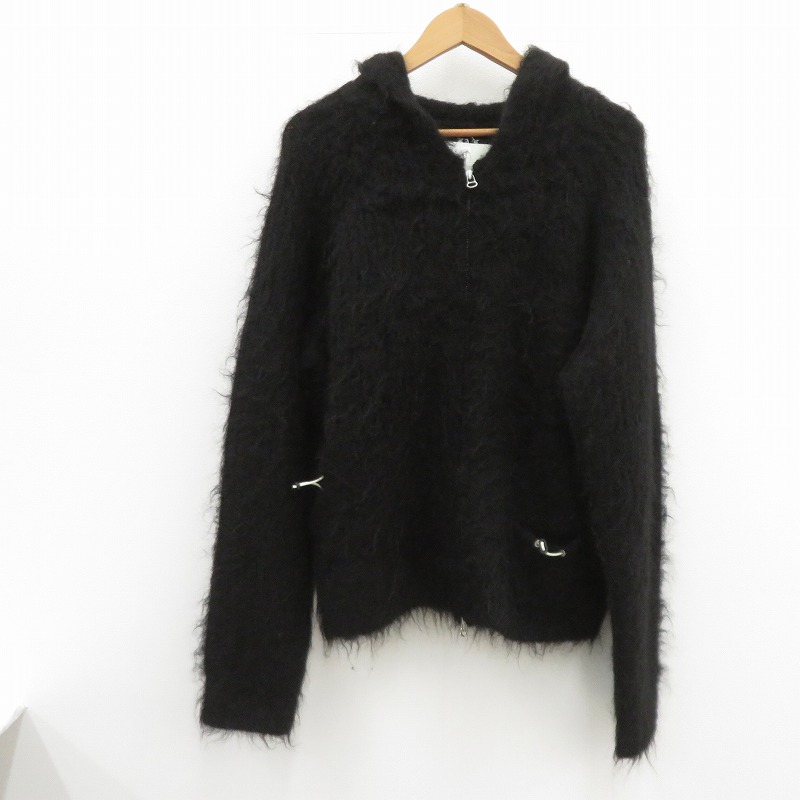 【中古】 FAF MOHAIR HOODIE パーカー 3341302 ブラック サイズ:2【瀬戸大橋店】|お宝市番館