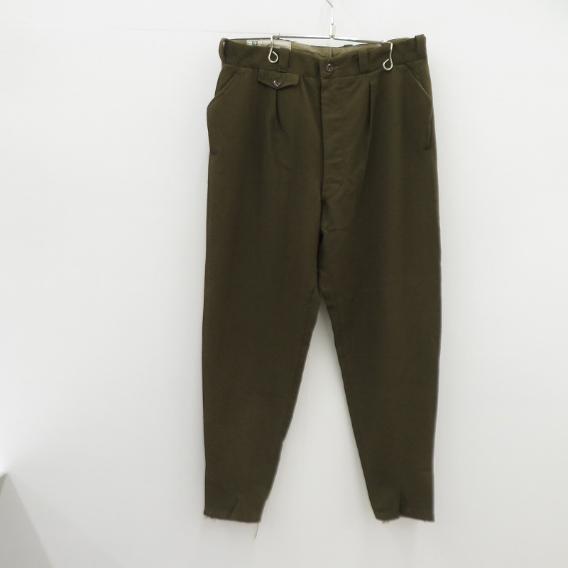 【中古】MILITARY衣料 | ミリタリーイリョウ French Army 60S パンツ オリーブ サイズ：不明【瀬戸大橋店】