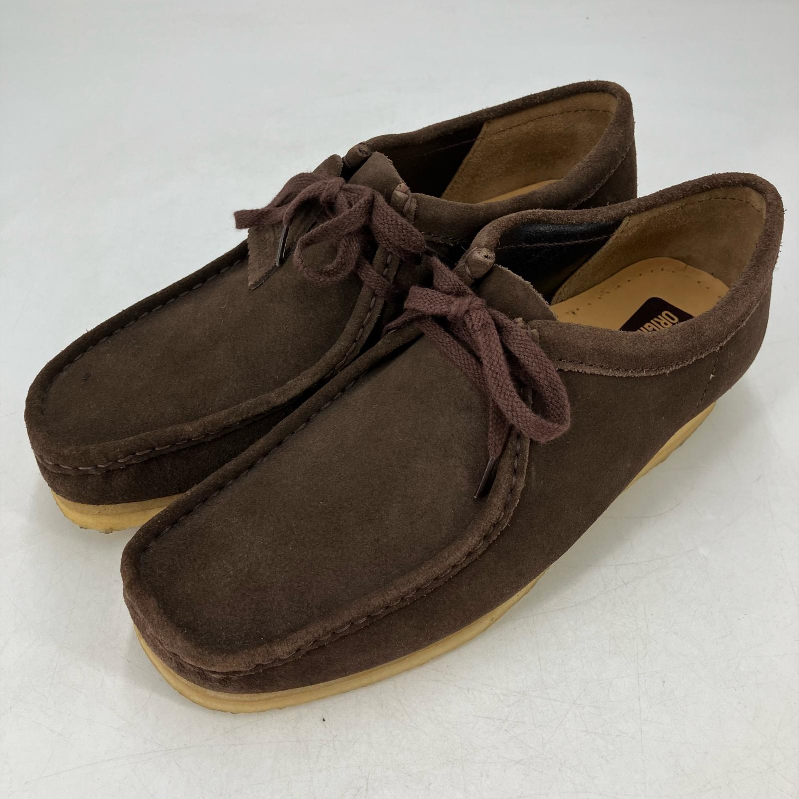 【中古】Clarks | クラークス Wallabee 余分の物靴 21621 ベージュ 26糎【イオン広店】