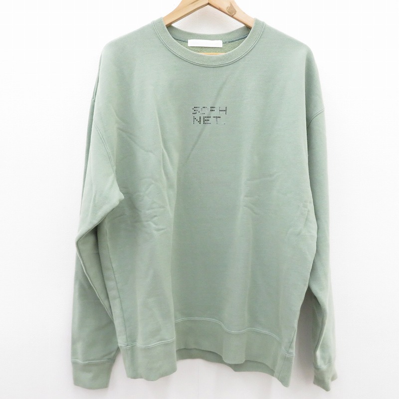 【中古】SOPH. | ソフ SIMON TAYLOR: DOT MASK CREWNECK 流汗 SOPH-250070 緑であること 大きさ：M【瀬戸大橋店】