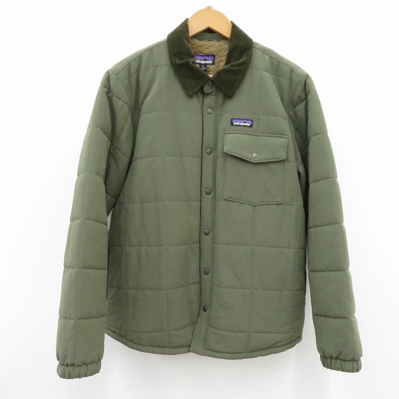 【中古】patagonia | パタゴニア イス集合体 キルテッド プルオーバー 上衣 余分の物アウター 26900 カーキ 大きさ：M【瀬戸大橋店】