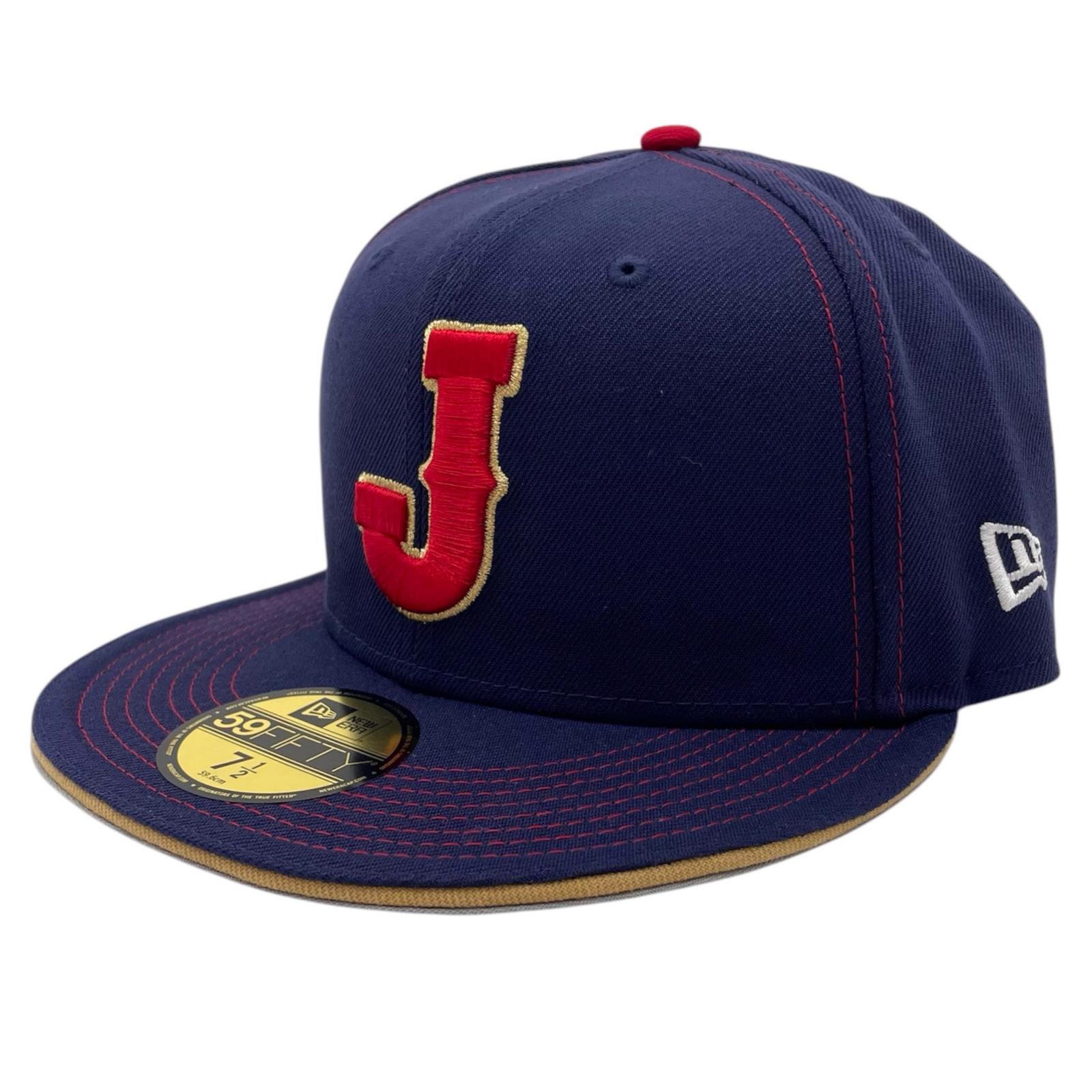 【中古】NEW ERA | ニューエラ 7 1/2 (59.6cm) WBC 侍JAPAN キャップ 帽子 ネイビー【尾張小牧店】