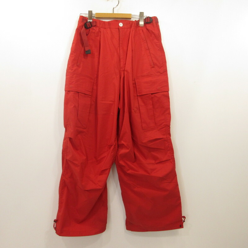 【中古】F/CE. | エフシーイー SOLOTEX PIGMENT-DYE TECH CARGO カーゴパンツ FPU03231U0001 レッド サイズ：M【姫路東店】