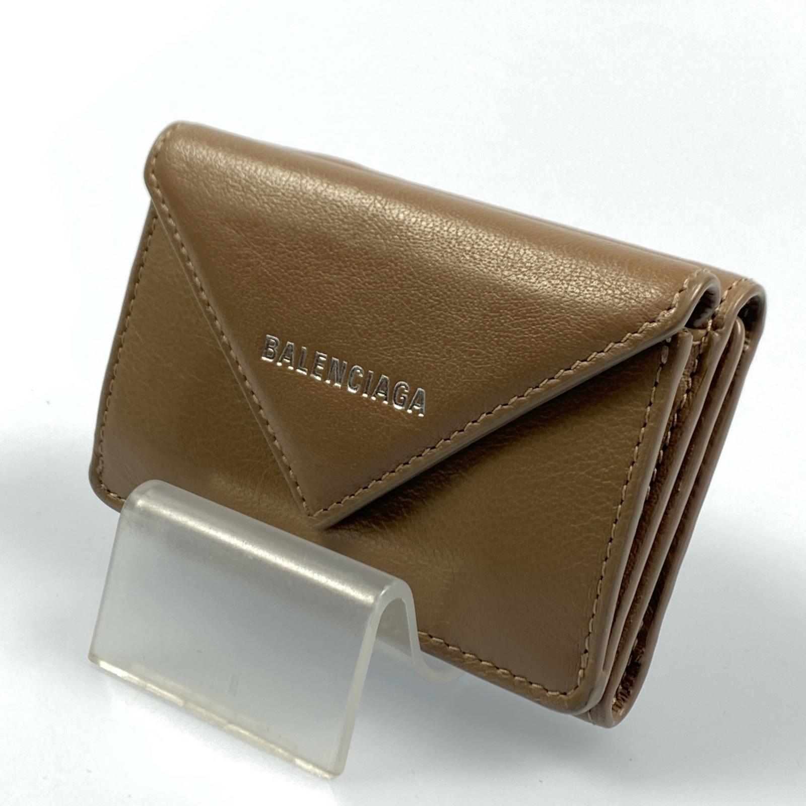 【中古】BALENCIAGA | バレンシアガ ペーパー 三つ折り財布 391446 コンパクトウォレット【姫路東店】