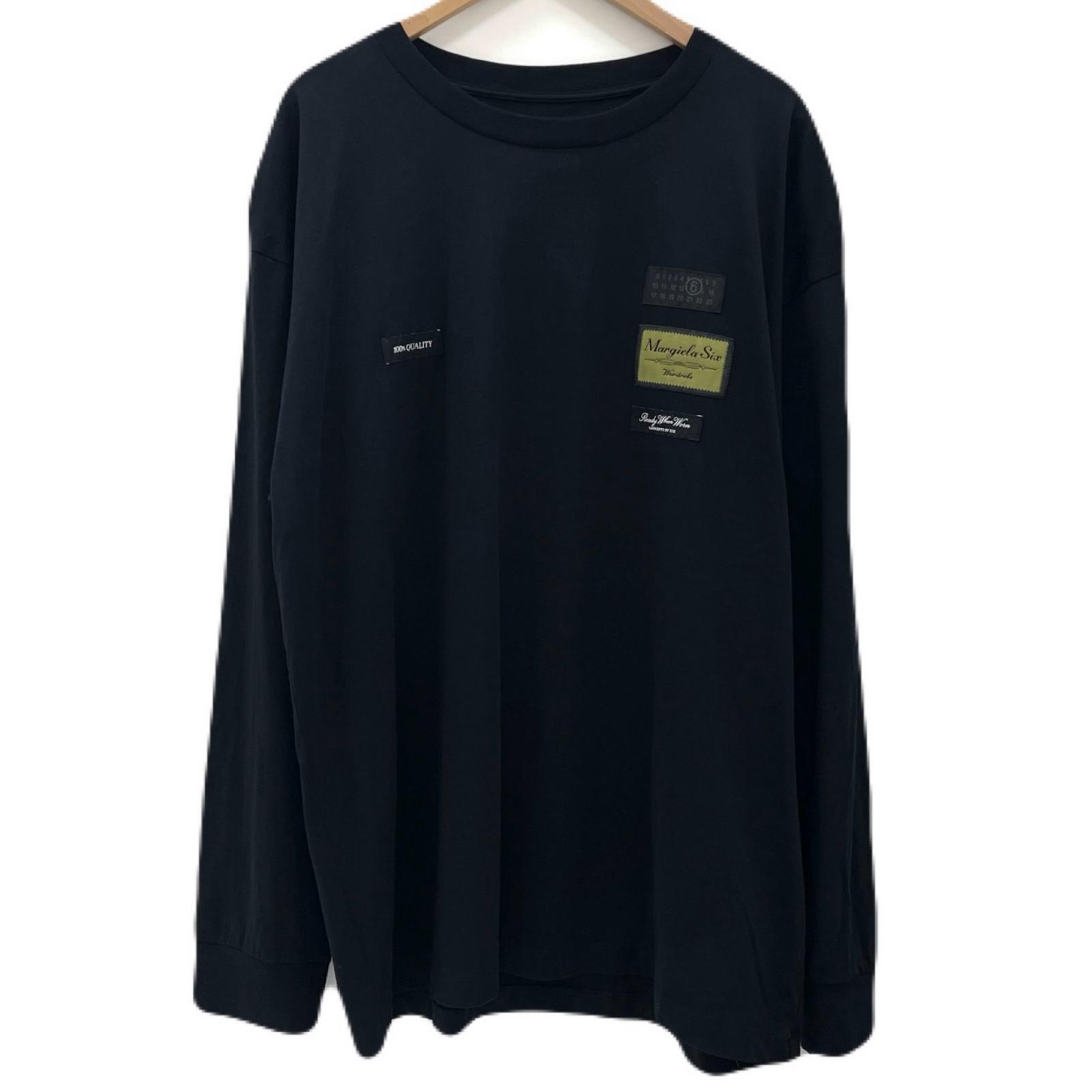 【中古】Maison Margiela | メゾンマルジェラ 26SS TOP A MANICHE LUNGHE 長袖Ｔシャツ SH0NH0023 黒いこと 大きさ：XL【尾張小牧店】