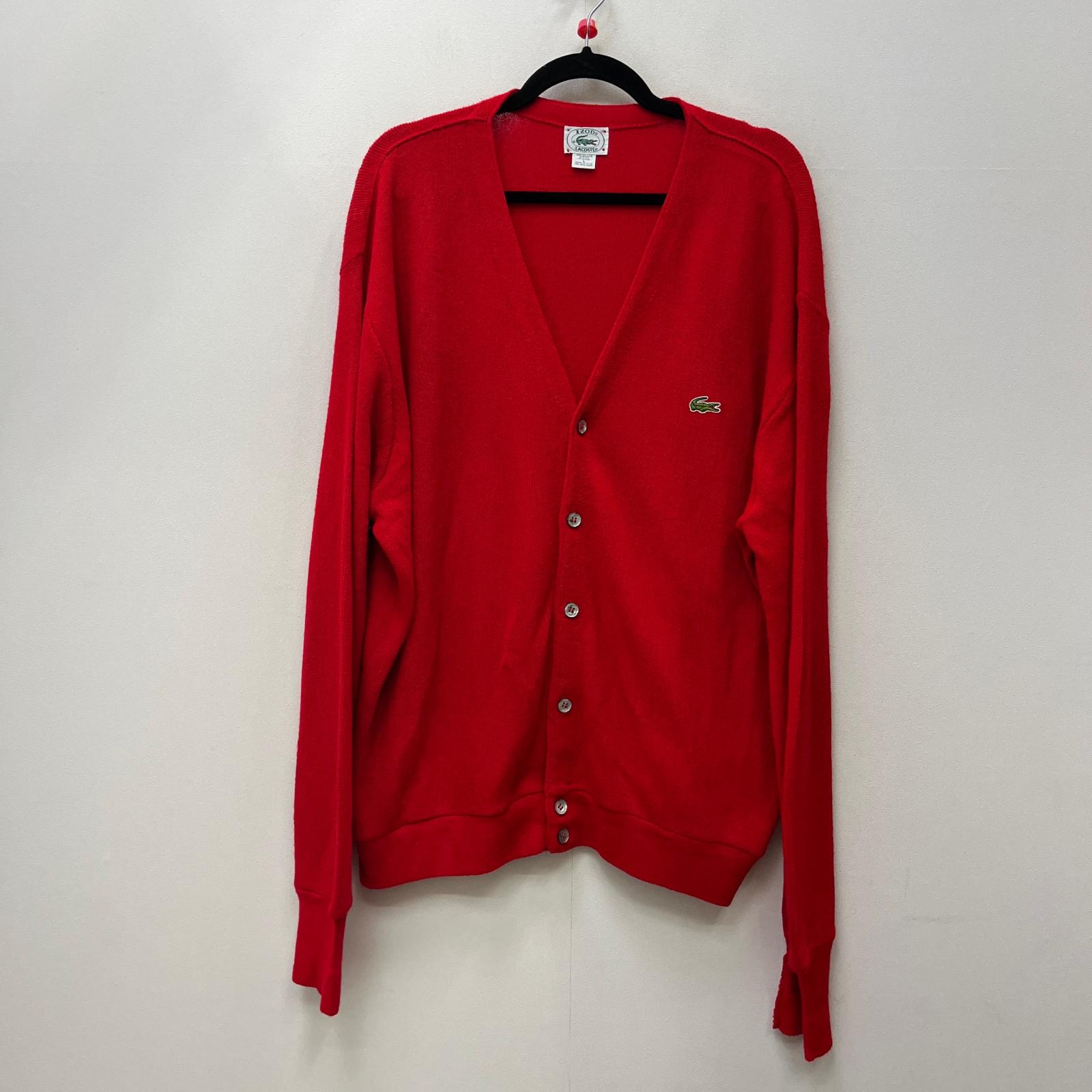 【中古】LACOSTE | ラコステ ｱｸﾘﾙｶｰﾃﾞｨｶﾞﾝ カーディガン レッド サイズ：L【加古川店】