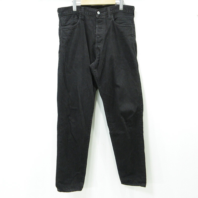 【中古】EVISU | エヴィス カモメプリントボタンフライデニムパンツ Lot. 2020 ブラック サイズ：34【三重本店】