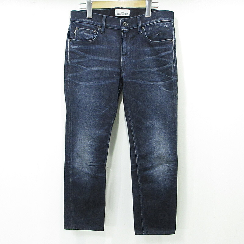 【中古】STONE ISLAND | ストーンアイランド ロゴワッペンジップフライデニムパンツ TYPE:SK 6915J2ZR2 ネイビー サイズ：29【三重本店】｜お宝市番館
