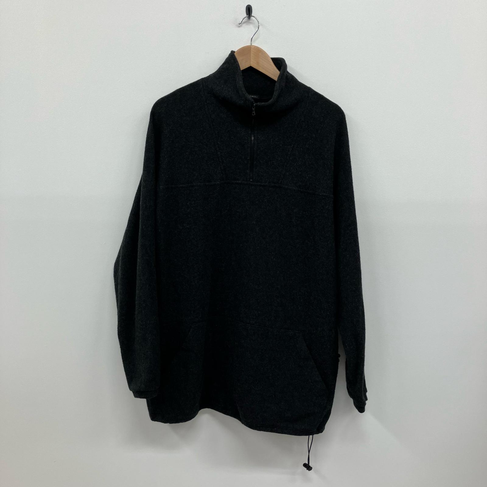 【中古】COMOLI | コモリ ウールジャージプルオーバー パーカー チャコールグレー サイズ：3【イオン広店】