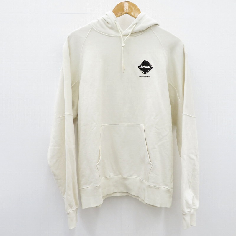 【中古】FCRB | エフシーアールビー BIG LOGO BAGGY SWEAT HOODIE パーカー FCRB-252091 ホワイト サイズ：L【瀬戸大橋店】