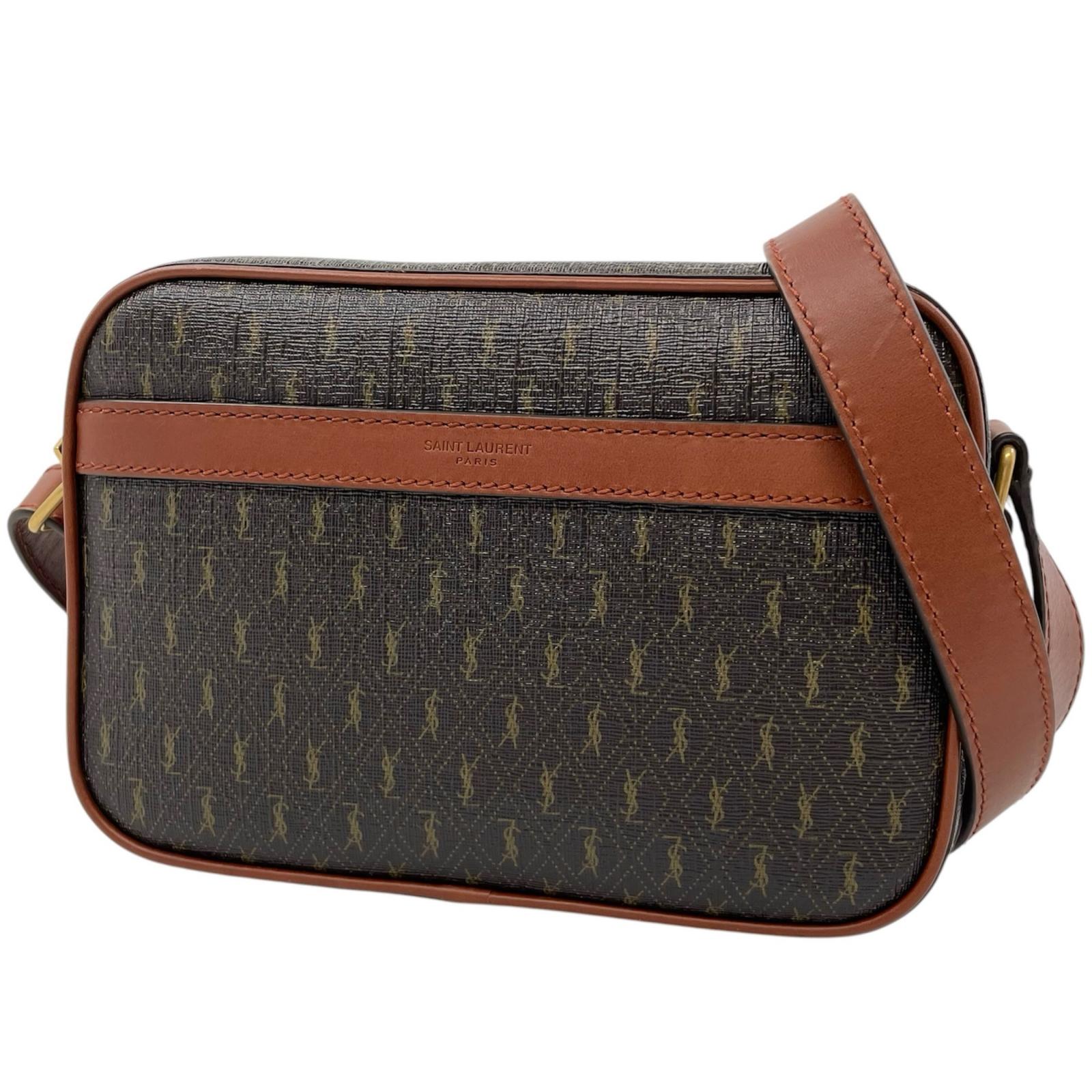 【中古】SAINT LAURENT | サンローラン ル モノグラム 写真機御徒面子 ショルダーバッグ 669957 赤銅色【尾張小牧店】