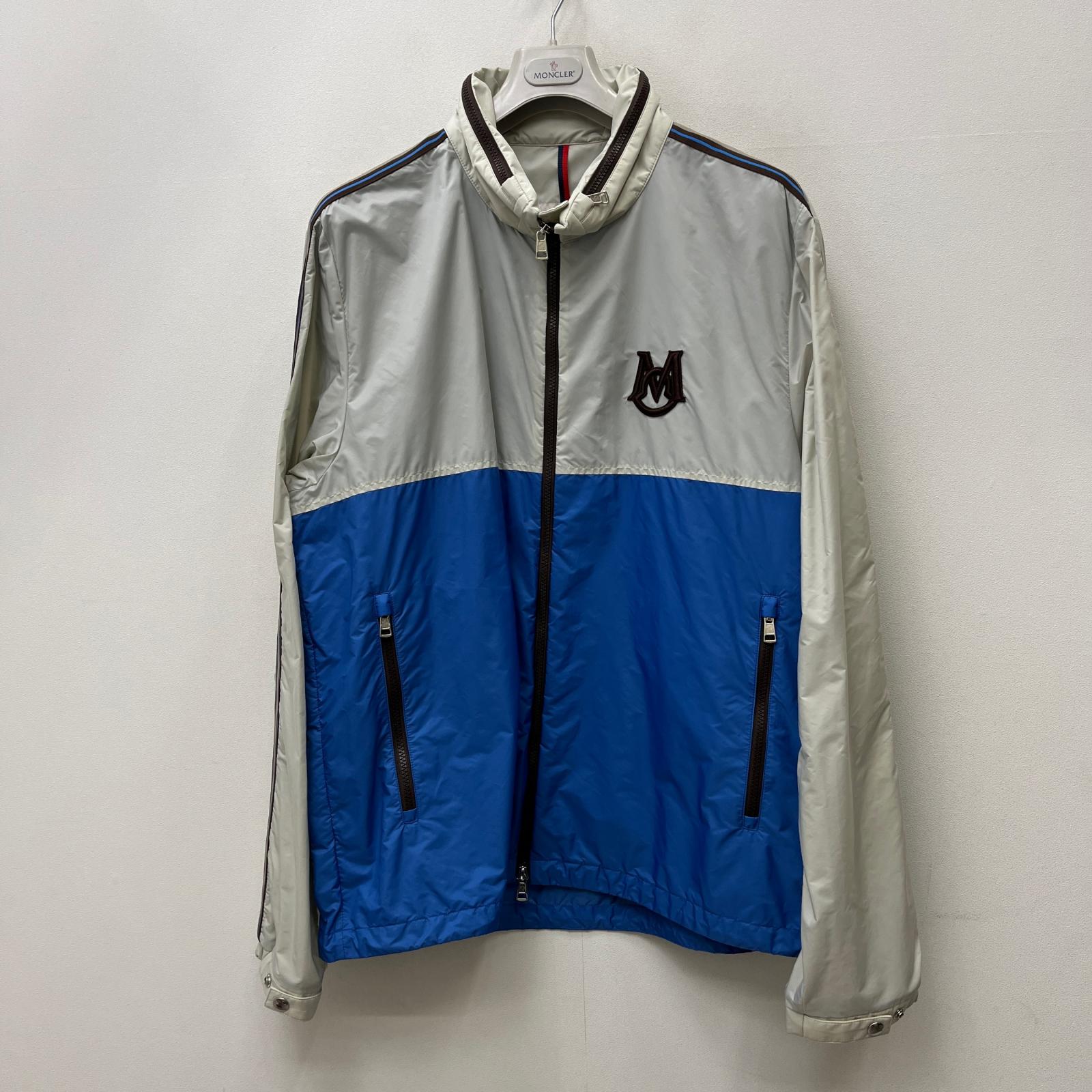 【中古】MONCLER | モンク線路 bucie giubbotto 国内置き目品 ナイロン上衣 j10911a00091 青色 大きさ：5【加古川店】