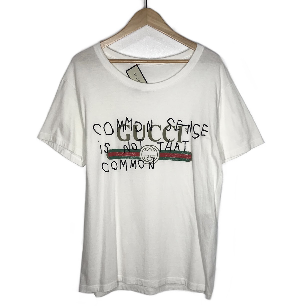 【中古】GUCCI | グッチ 17AW COCO CAPITAN logo print tee ロゴタイプ刷り上げるT 半袖Ｔシャツ 493117 白いこと 大きさ：S【倉吉店】