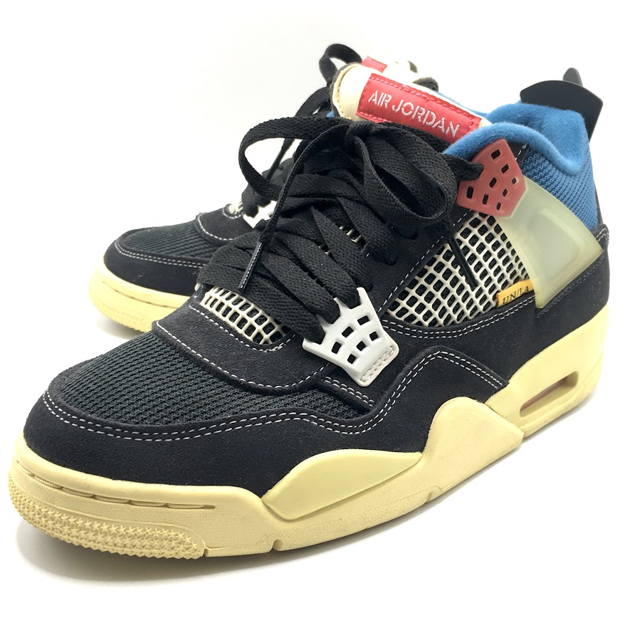 【中古】NIKE | ナイキ AIR JORDAN 4 RETRO SP/UNION スニーカー DC9533-001 黒いこと 25珊【倉吉店】