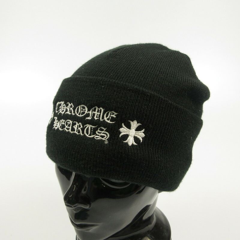 【中古】CHROME HEARTS | クロムハーツ WATCH CAP ACRYLIC 編み物旗がしら 304053702******242 国内定まり品 黒いこと【姫路東店】