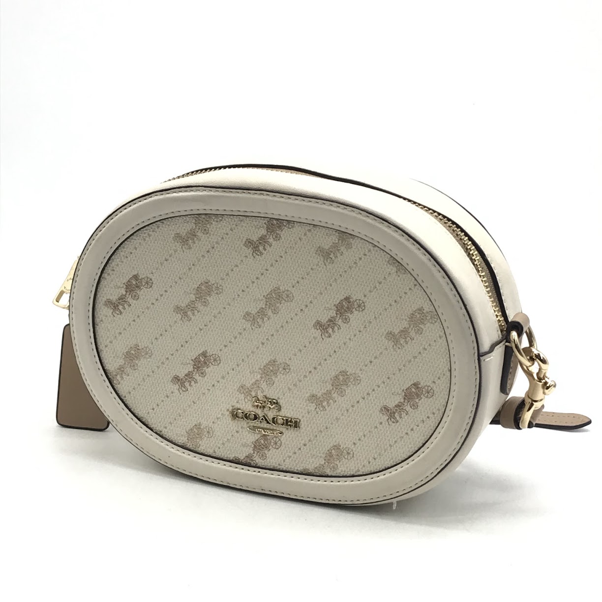 【中古】COACH | コーチ ホースアンドキャリッジ ショルダーバッグ 04057 アイボリー系【倉吉店】