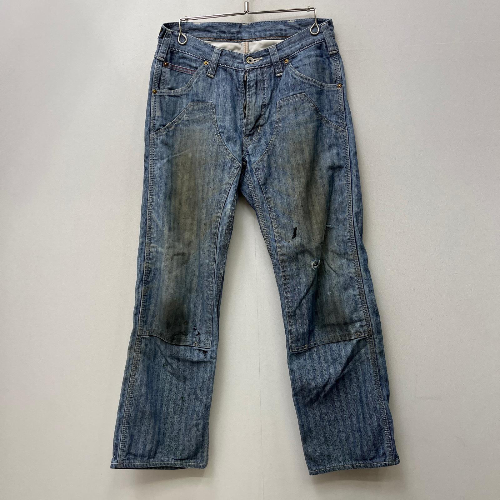【中古】IRON HEART | アイアンハート ダブルニーロガージーンズ デニムパンツ インディゴ【加古川店】