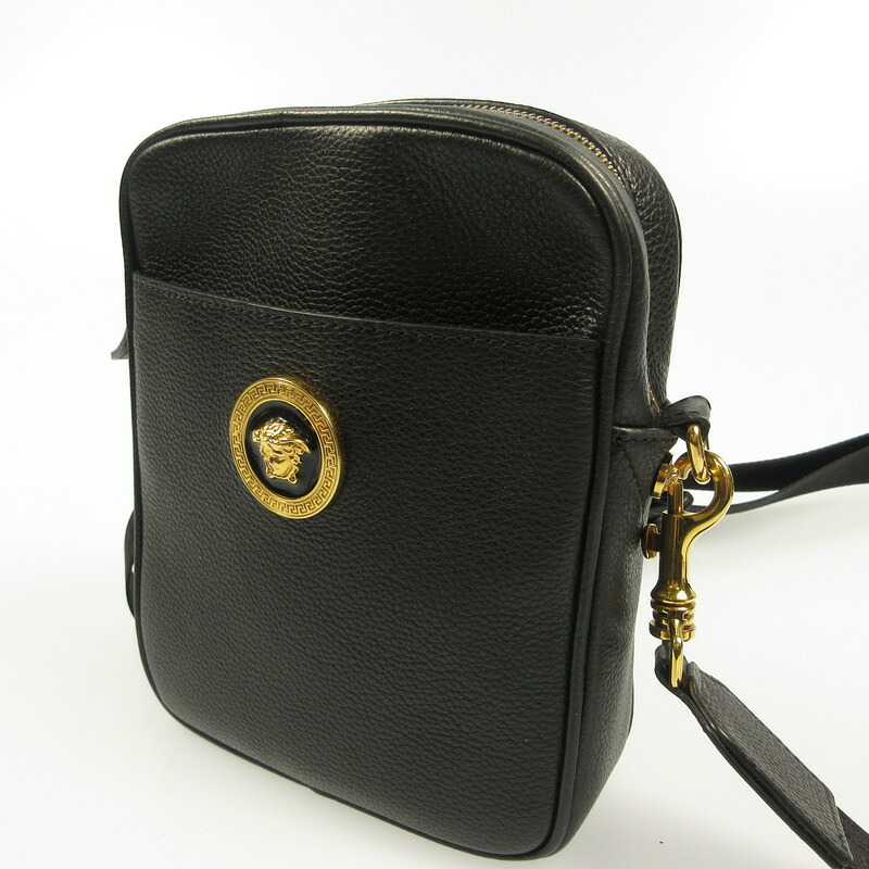 【中古】VERSACE | ヴェルサーチ カーフスキン メデューサ ショルダーバッグ 1002885【姫路東店】