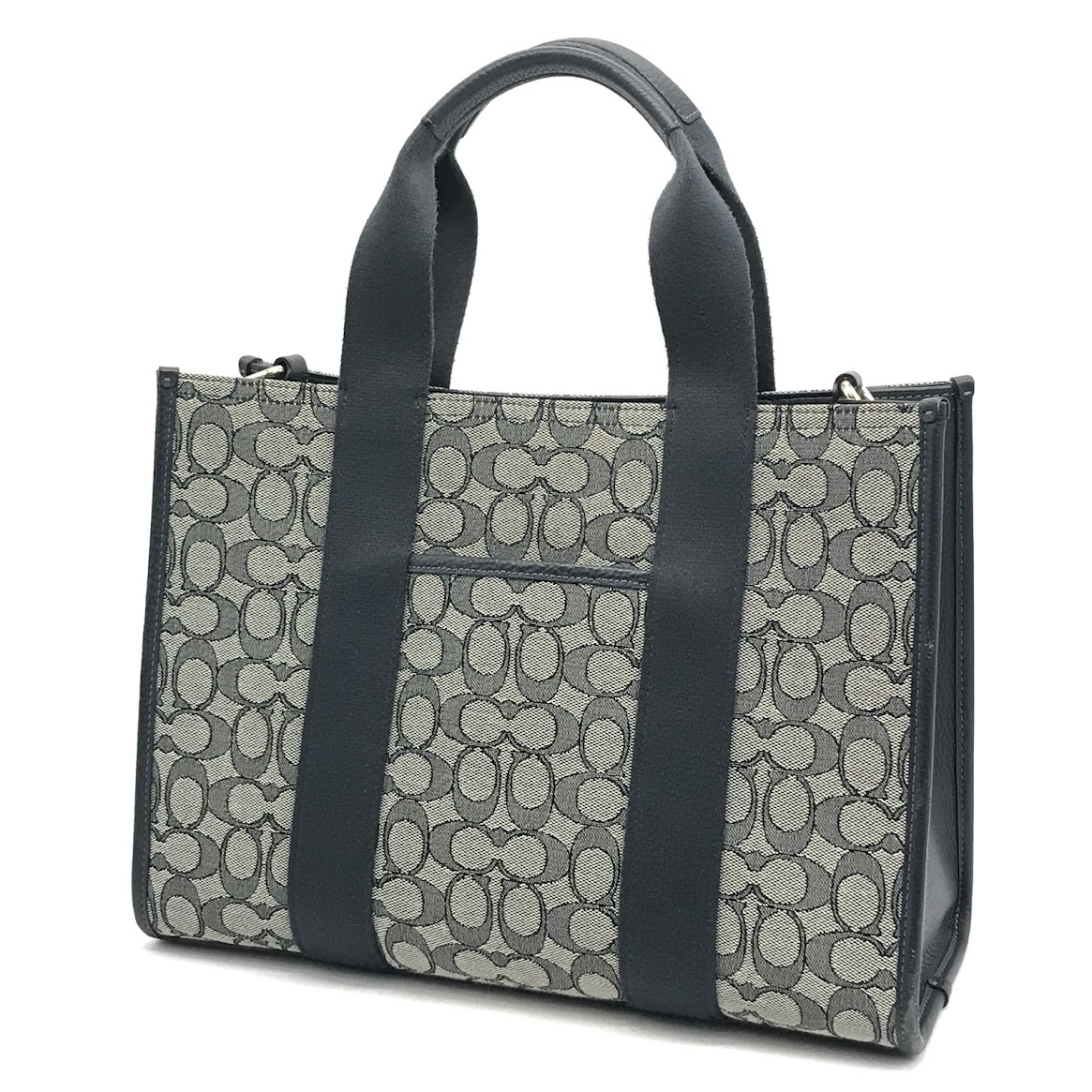 【中古】COACH | コーチ シグネチャージャガード スミストートバッグ 2wayバッグ ショルダーバッグ その他バッグ CY367 ネイビー【倉吉店】