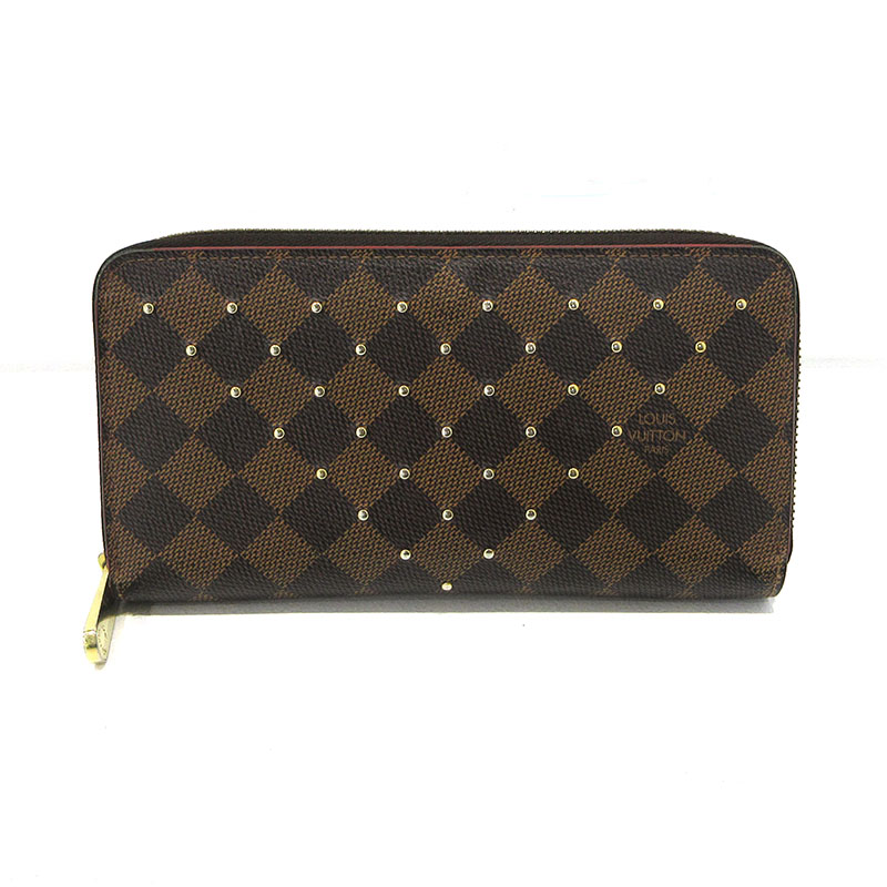 【中古】LOUIS VUITTON | ルイ・ヴィトン ダミエ ジッピーウォレット ラウンドファスナー長財布 MI2158 ブラウン【三重本店】