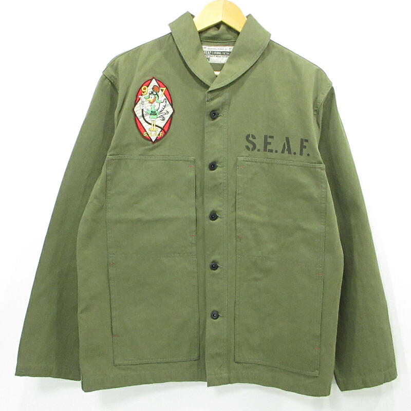 【中古】TOYS McCOY | トイズマッコイ カバーオール ミリタリージャケット SAB1056-149 カーキ サイズ：L【三重本店】