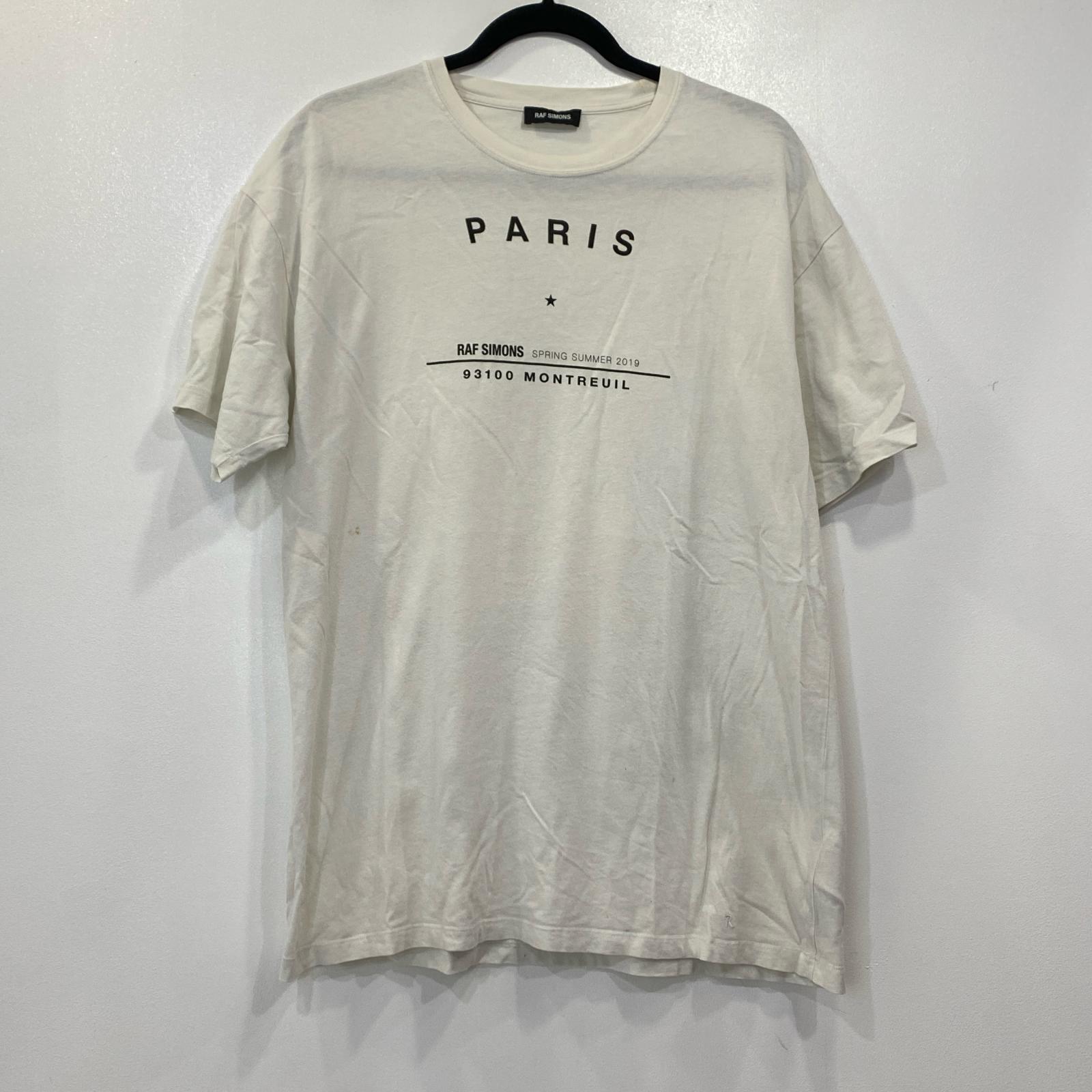 【中古】RAF SIMONS | ラフシモンズ 半袖Ｔシャツ 19000-00010 2019S/S 国内正規品 ホワイト サイズ：S【姫路東店】