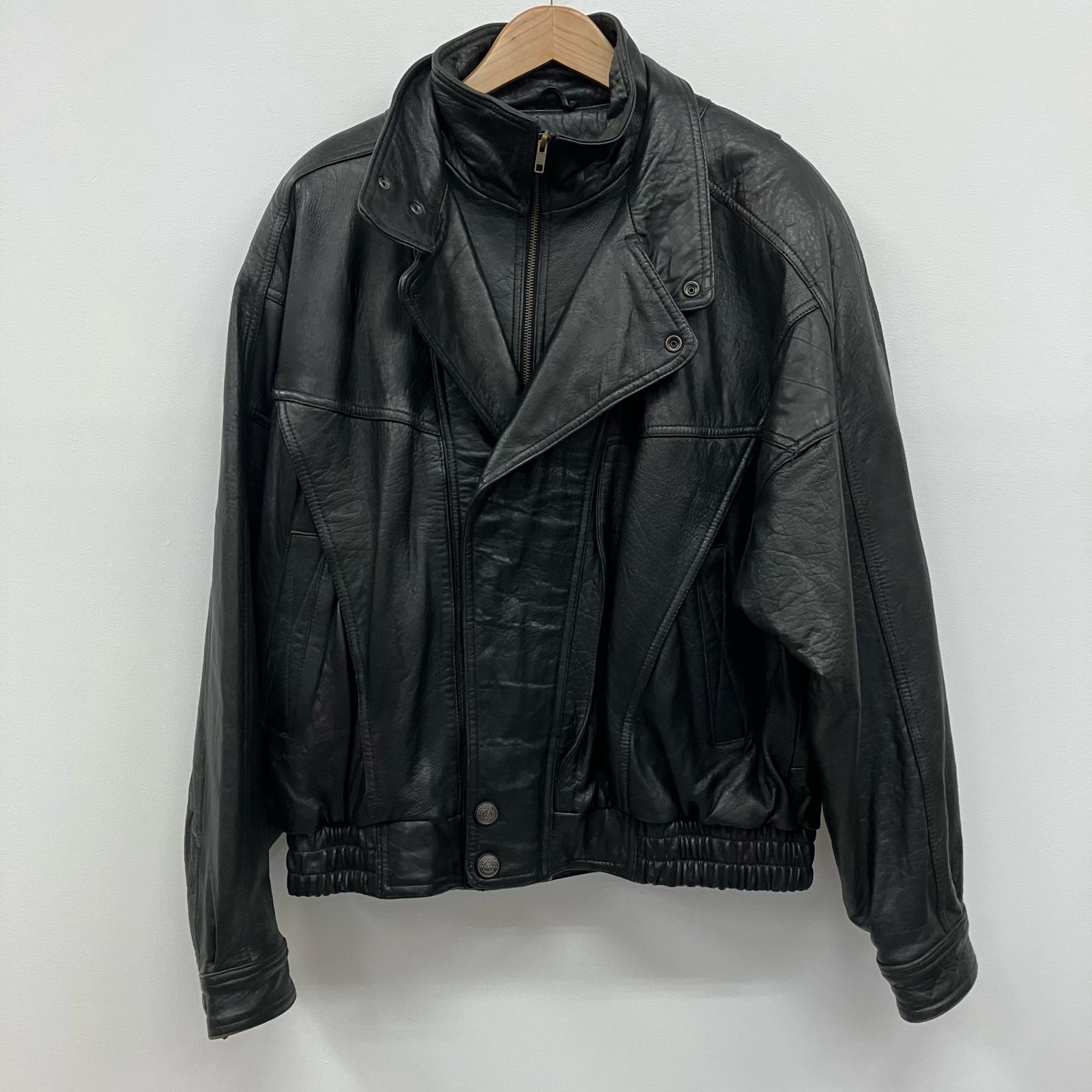 【中古】 レザー ブラック サイズ：L【イオン広店】