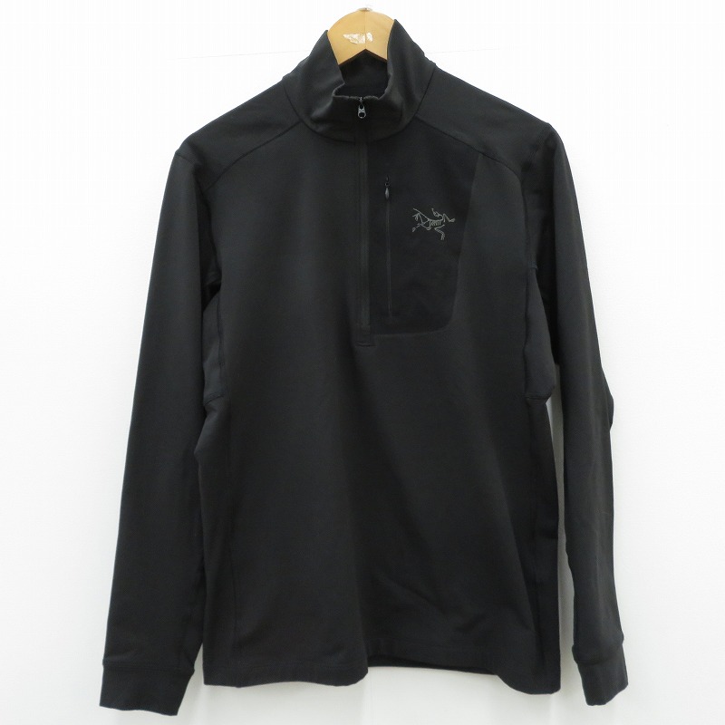 【中古】ARC'TERYX | アークテリクス RHO LT ZIP NECK MEN'S ジャケット ブラック サイズ:S【瀬戸大橋店】|お宝市番館
