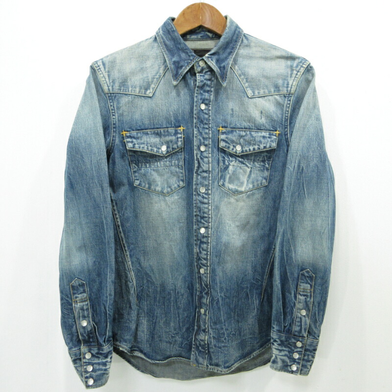 【中古】NUMBER(N)INE | ナンバーナイン デニムシャツ ブルー サイズ：2【三重本店】