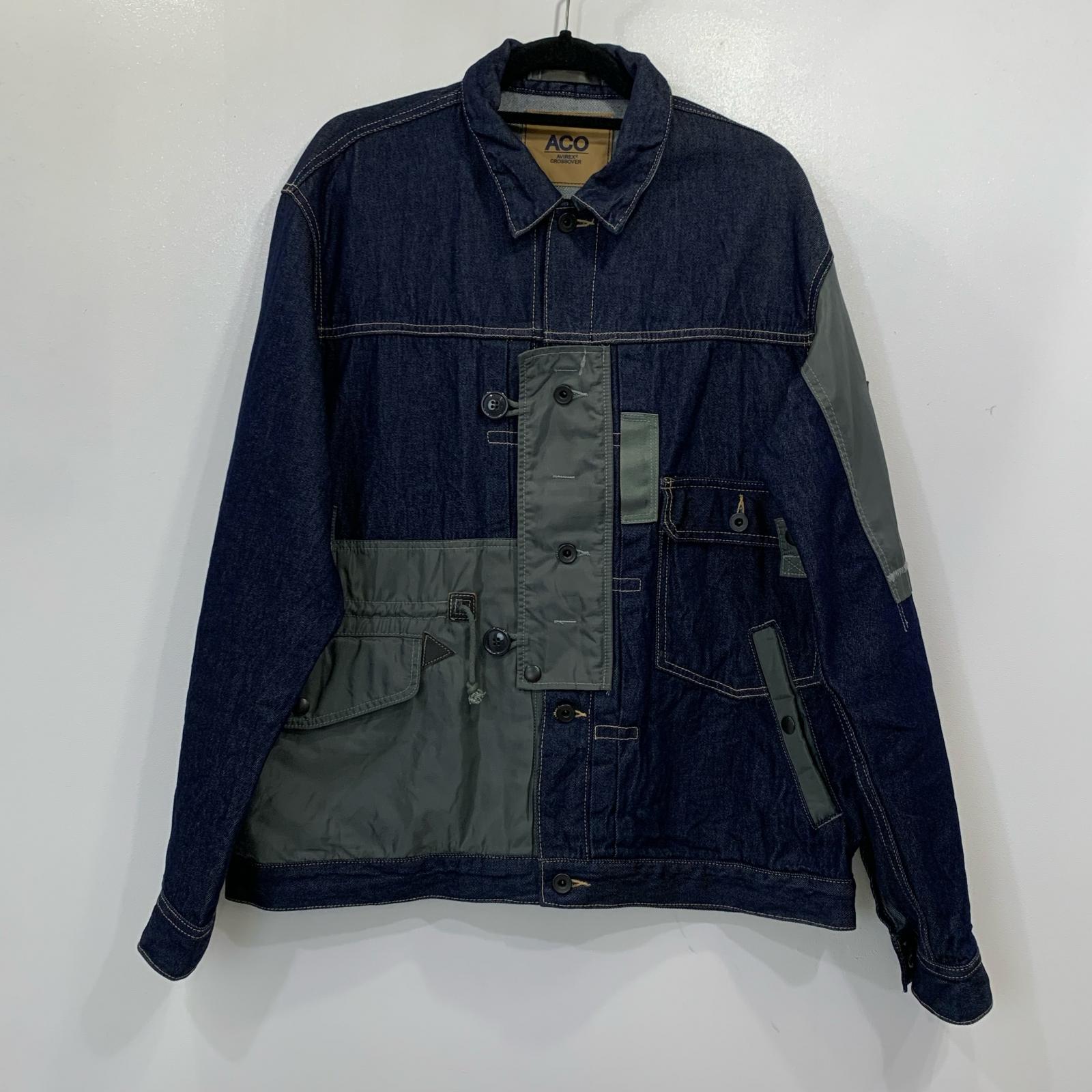 【中古】AVIREX | アヴィレックス CROSSOVER G-JACKET デニム 783-4252030 2024A/W ネイビー サイズ：XL【姫路東店】