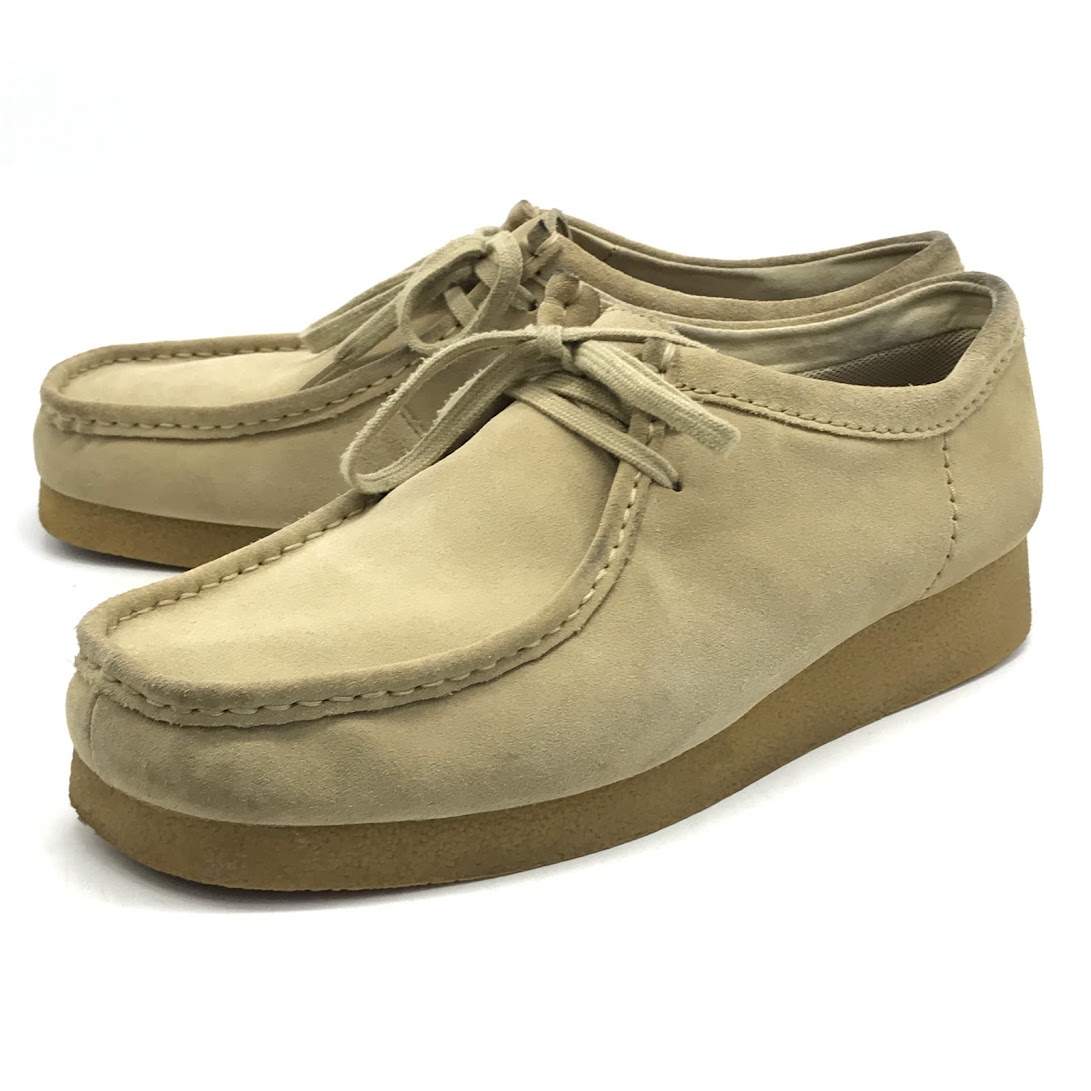 【中古】Clarks | クラークス ワラビーEVO WP Maple Suede ブーツ 26177834 ベージュ 27.5cm【倉吉店】