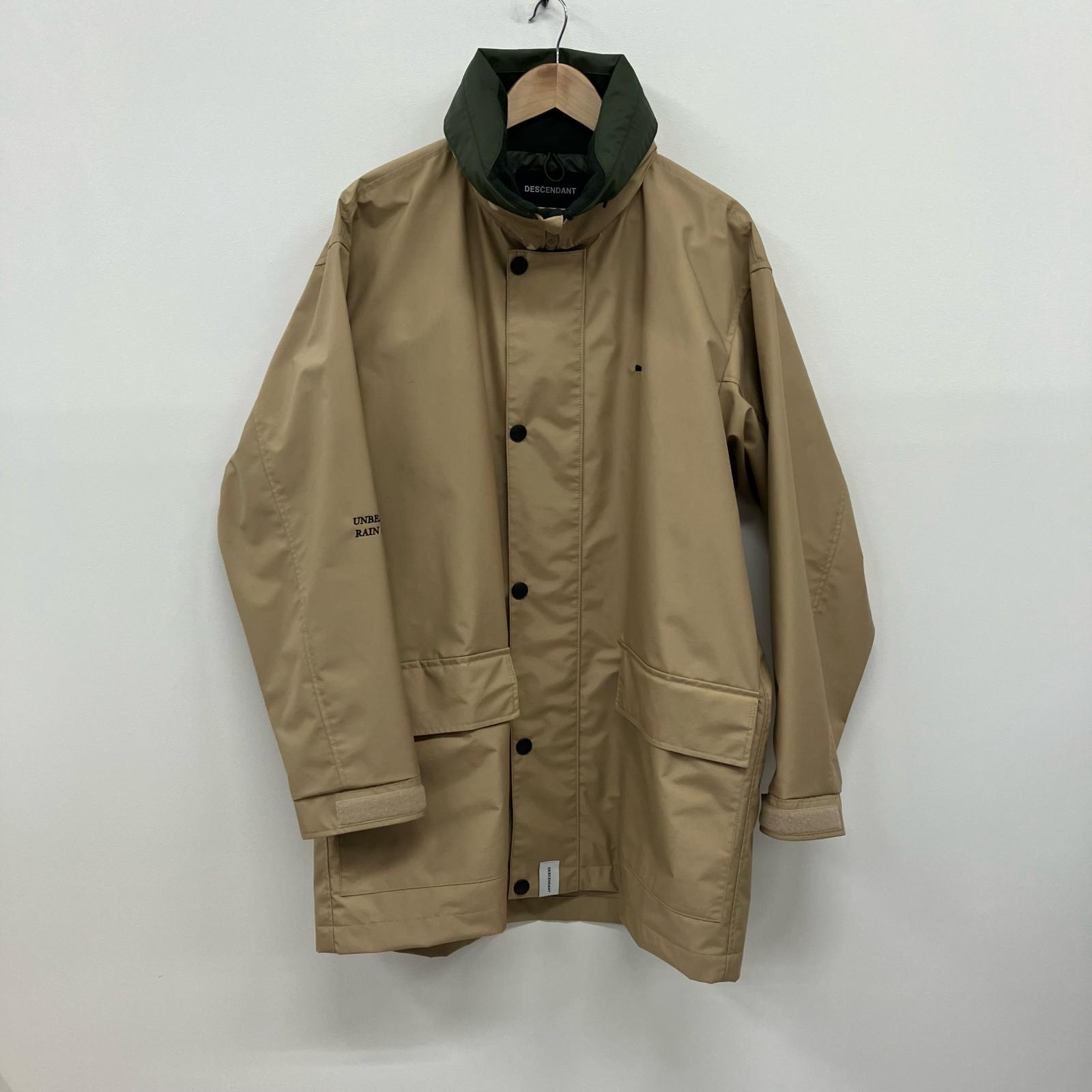 【中古】DESCENDANT | ディセンダント RUDDER 3 LAYER JACKET マウンテンパーカー ベージュ サイズ：2【イオン広店】