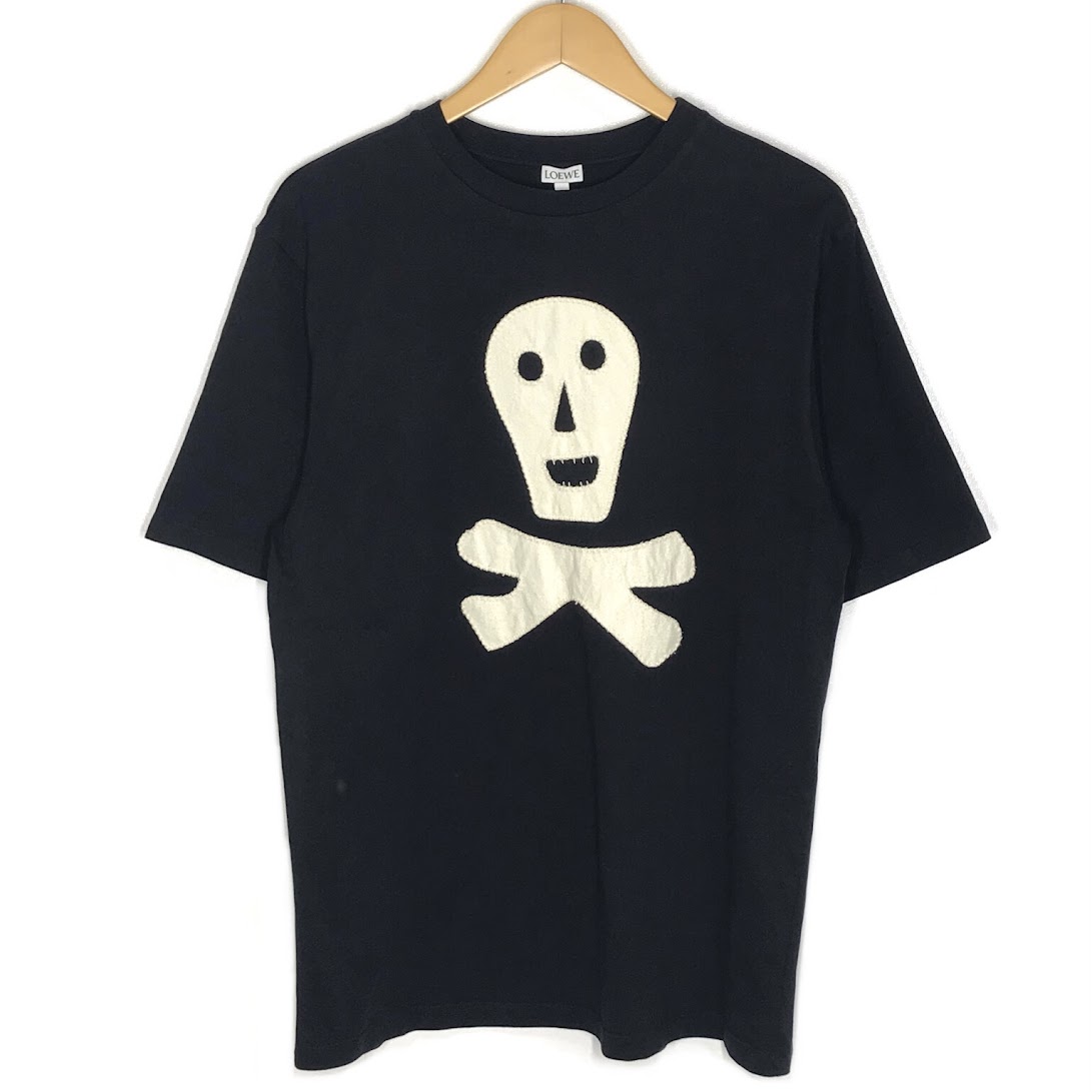 【中古】LOEWE | ロエベ SKULL T-SHIRT 半袖Ｔシャツ H6189440CR ブラック サイズ：M【倉吉店】