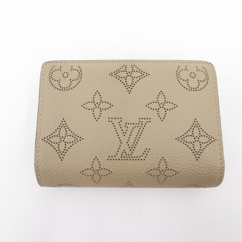 【中古】LOUIS VUITTON | ルイ・ヴィトン マヒナ ポルトフォイユ・クレア 二つ折り財布 M80817 ベージュ【瀬戸大橋店】