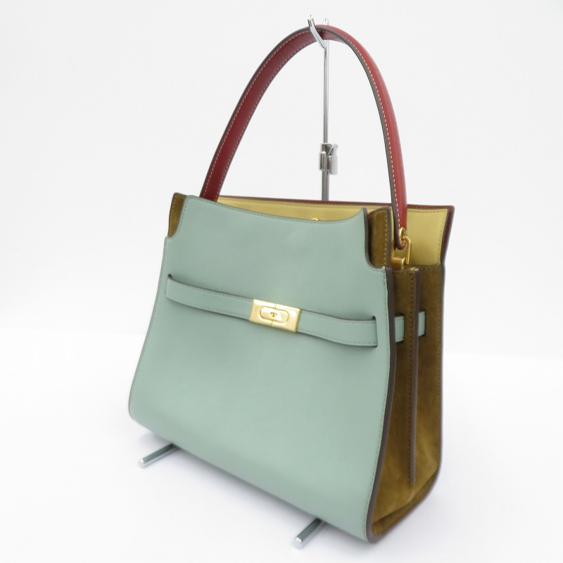 【中古】Tory Burch | トリーバーチ ロバート・エドワード・リー ラジウィル スモール ダブル御徒面子 2way  61302 ライトグリーン【瀬戸大橋店】