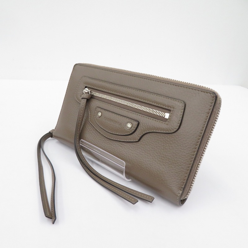 【中古】BALENCIAGA | バレンシアガ ネオ クラシック 長財布 640115・1212・S・203437 ブラウン【瀬戸大橋店】
