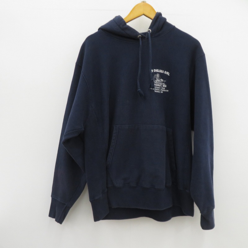 【中古】Champion | チャンピオン REVERSE WEAVE 00S パーカー ネイビー サイズ：L【瀬戸大橋店】