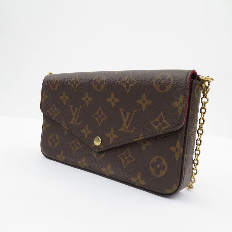 【中古】LOUIS VUITTON | ルイ・ヴィトン モノグラム ポシェット・フェリシー 長金入れ M81896 赤銅色【瀬戸大橋店】