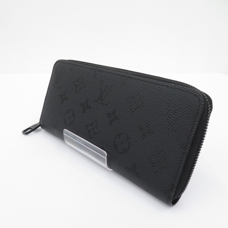 【中古】LOUIS VUITTON | ルイ・ヴィトン モノグラムミッドナイト ジッピーウォレットホリゾンタル 長財布 M28048 ブラック【瀬戸大橋店】
