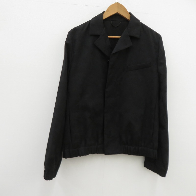 【中古】LOUIS VUITTON | ルイ・ヴィトン カモ柄 モノグラム ウールジャケット ブルゾン RM202F VHX HJFB1W ブラック サイズ:48【瀬戸大橋店】|お宝市番館