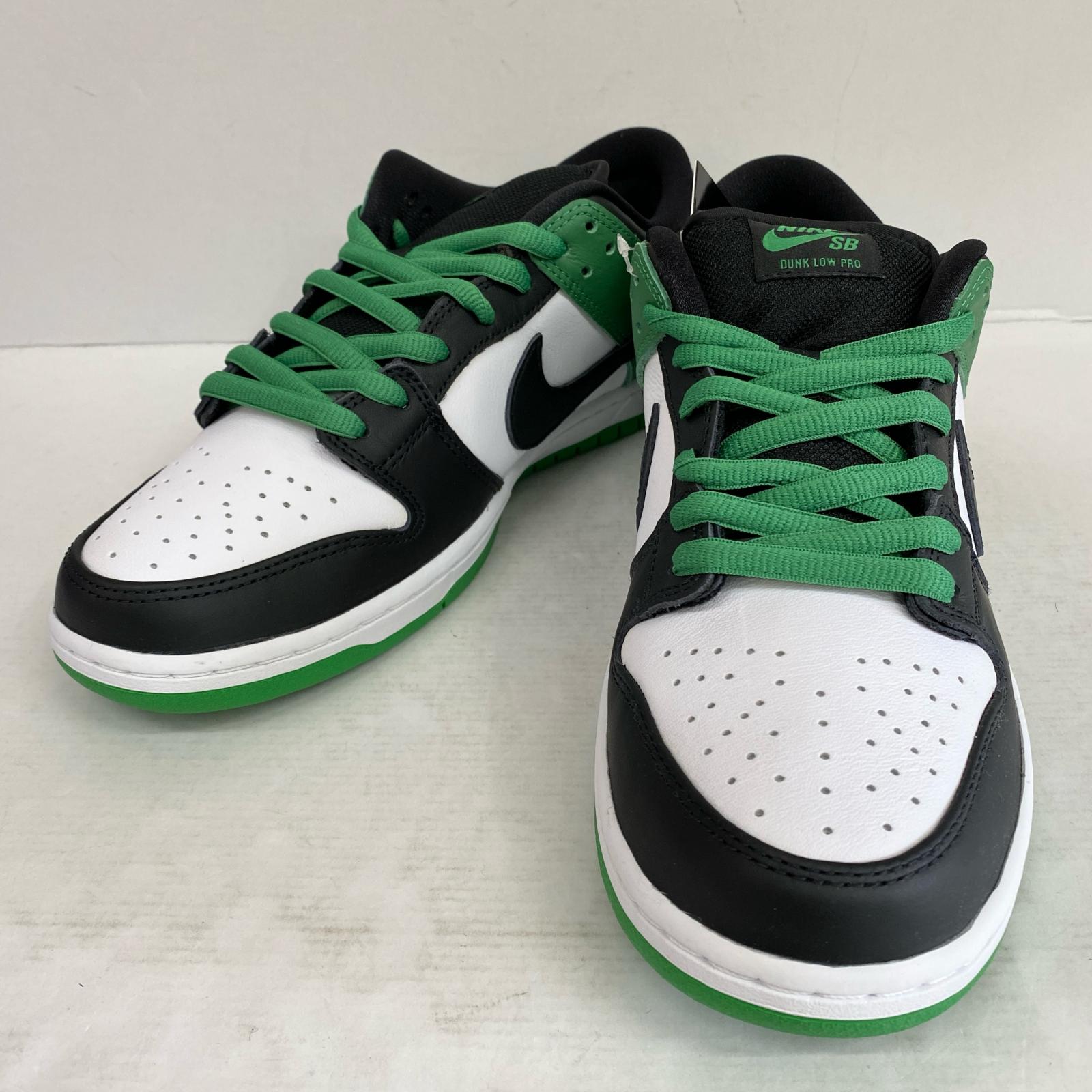 【中古】NIKE | ナイキ SB Dunk Low Pro \u0027Black and Classic Green\u0027 スニーカー BQ6817-302 緑であること 29糎【加古川店】