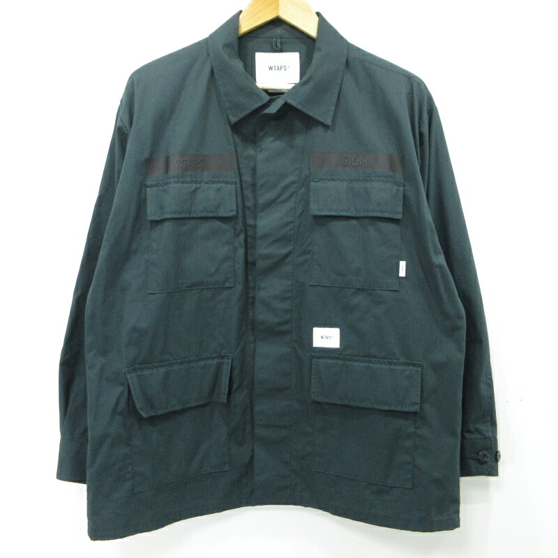 【中古】W)TAPS | ダブルタップス ミリタリージャケット 241WDT-SHM01 グリーン サイズ：1【三重本店】