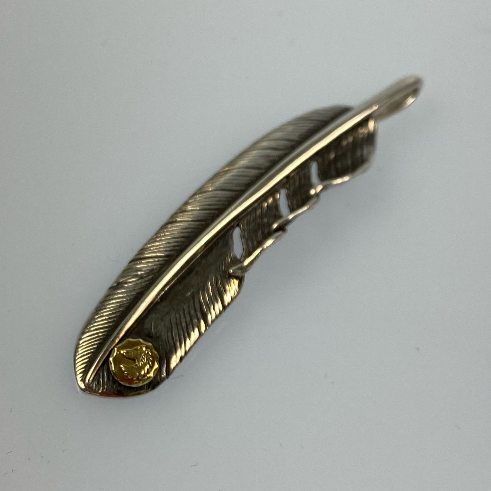 【中古】TADY&KING | タディアンドキング 特大SVフェザーK18ウルフ ペンダントトップ【姫路東店】