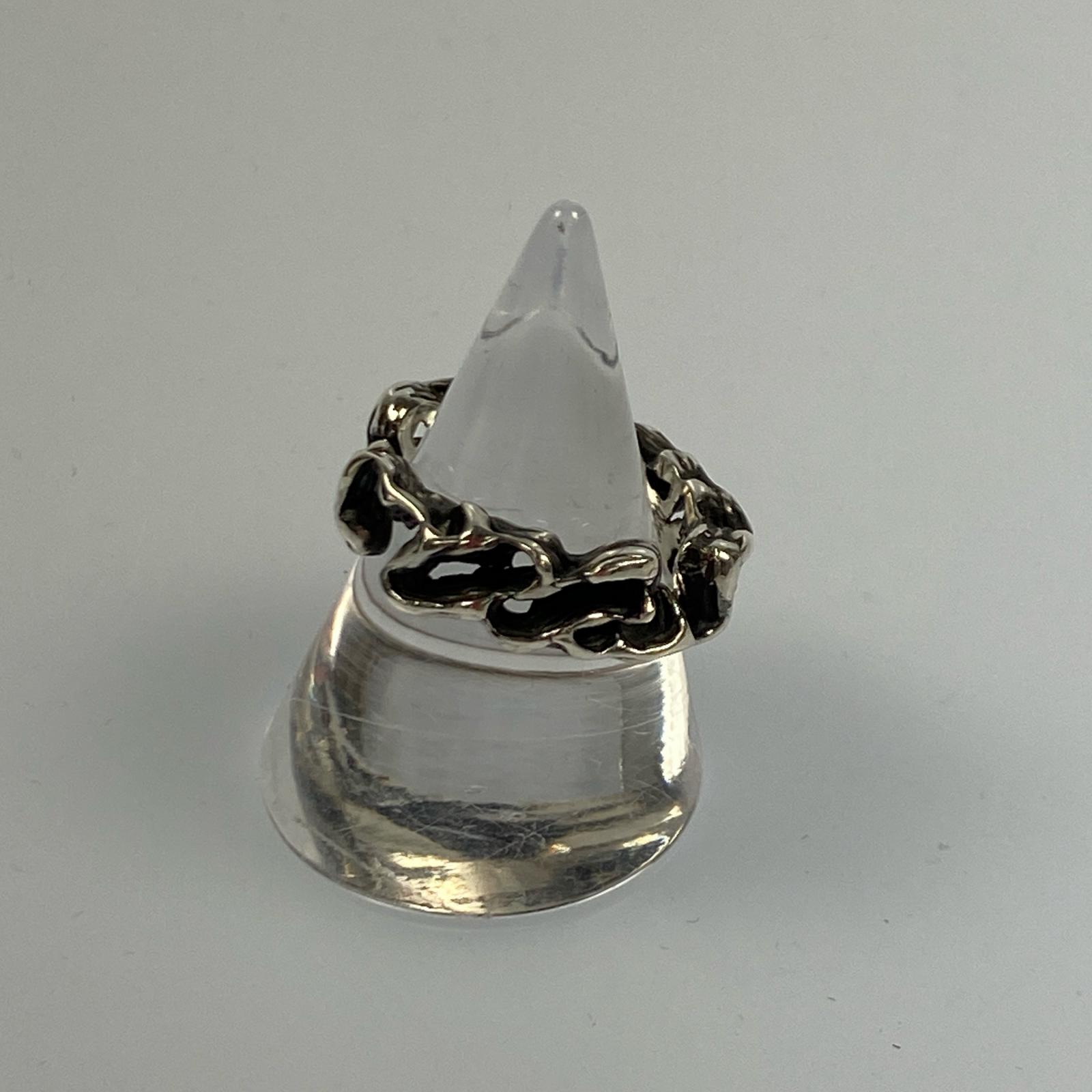 【中古】GODSIZE 天道様大きさ PALMETTE SCROLL RING 輪っか・指環 GS205R 【姫路東店】