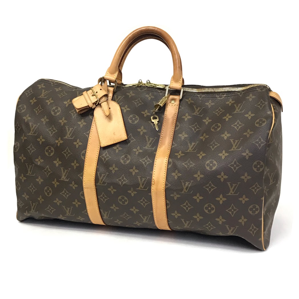 【中古】LOUIS VUITTON | ルイ・ヴィトン モノグラム キーポル50 ボストンバッグ M41426【倉吉店】